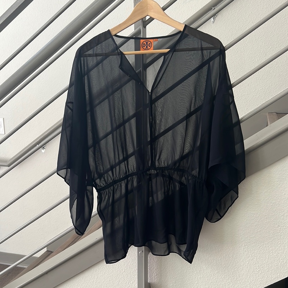 NWOT TORY BURCH Black Blouse, 6